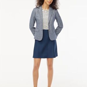 JCrew Herringbone wool-blend schoolboy blazer. Size 6.